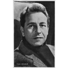 Paul Henreid Vintage Rare Kwatta Film Movie Postcard Size Portrait