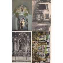 Jerusalem Bethlehem 4x French Religious Old Postcard s
