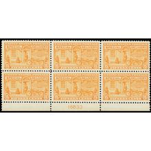 E13, Mint VF NH 15¢ Plate Block of 6 Stamps - Stuart Katz