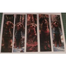 Cute Dachshund Sausage Dog Bookmarks Book Markers Gift For Reader (X5)
