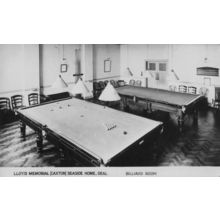Billiard Room LLoyd Memorial Caxton Seaside Home Snooker RPC Postcard