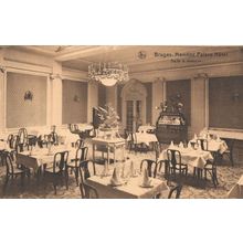 Bruges Memlinc Palace Hotel Rare Interior Restaurant Postcard