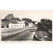 The Main Street Trecastle Vintage Welsh Real Photo Postcard
