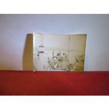 SLEEPING ON THE PROMENADE AT THE SEASIDE small vintage photograph =