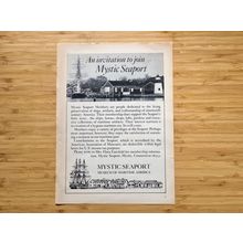 Mystic Seaport, the Museum of Maritime America, Vintage Original Print Ad 1970s