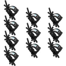 10 Pack 1-1/2" OD Stage Lighting Clamps, Quick Lock Aluminum DJ Truss Mount, Hea