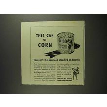 1941 Green Giant Niblets Corn Ad - New Food Standard
