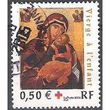 France 2004 Michel 3866 O Cote (2008) 1.30 € Croix Rouge Vierge à l'Enfant