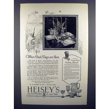 1926 Heisey's Glassware Ad - When Duck Days Are Here