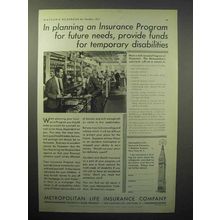 1933 Metropolitan Life Insurance Ad - For Future Needs