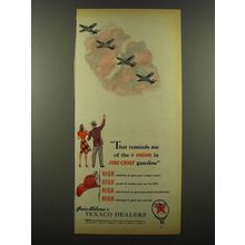 1941 Texaco Fire-Chief Gasoline Ad - The 4 Highs