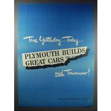 1948 Plymouth Cars Ad - True Yesterday