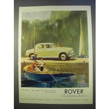 1955 Rover Car Ad - Gives Progress Silence of Sailing