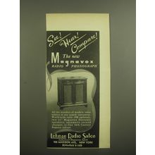 1947 Lehman Radio Salon Magnavox Radio Phonograph Ad - See! Hear! Compare!