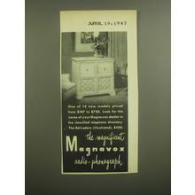 1947 Magnavox Belvedere Radio Phonograph Ad - One of 14 new models