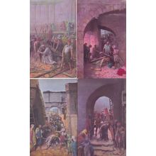 Stations Of The Cross Crucifixion 12x French 1911 Rare Postcard s