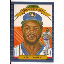 1986 Donruss baseball card 7 Cecil Cooper Diamond Kings