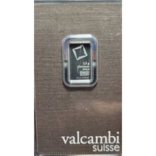 2.5 Gram Platinum Valcambi Suisse Bar 999.5 Fine in Sealed Assay