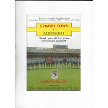 GRIMSBY TOWN V ALDERSHOT 25/11/1989 DIVISION 4 (BS1)