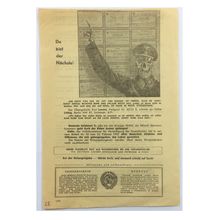 Original WW2 Russian/Soviet Air Drop Propaganda Leaflet. - Code 1390. - 1942.