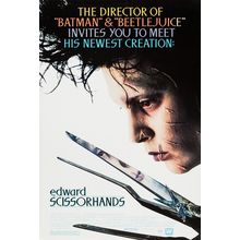 Edward Scissorhands (1990)_1 Movie Film Poster Canvas iconic design