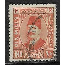 EGYPT 1927 10m RED USED SG157