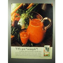 1960 V-8 Vegetable Juice Ad - V-8's Got Oomph!