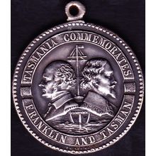 1938 Australia Medallion Royal Hobart Centenary Regatta - Franklin & Tasman