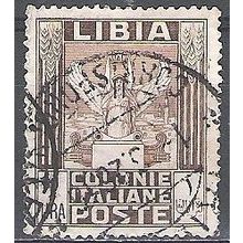 Libia 1921 Michel 33 O Cote (2005) 0.40 Euro Victoria ailée Cachet rond
