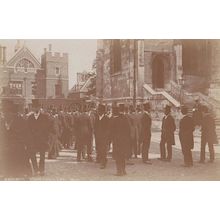 Eton College House Masters Checking Absense Student Windsor Real Photo Postcard