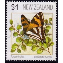 NEW ZEALAND 1991 Butterfly $1 Sc@1075 USED @O938
