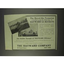 1910 Hayward Model Class E Clam Shell Buckets Ad
