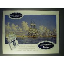 1958 Senior Service Cigarette Ad - H.M.S. Superb
