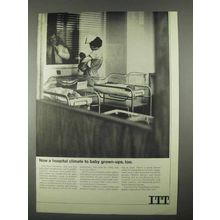 1967 ITT Environmental System Ad - Hospital Climate