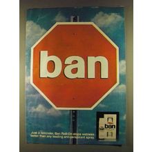 1980 Ban Roll-On Anti-Perspirant Ad