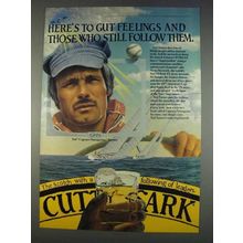 1982 Cutty Sark Scotch Ad - Ted Turner