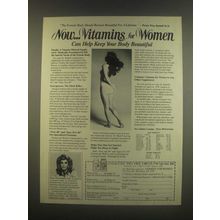 1985 Vitamins for Women Ad - Keep Body Beautiful