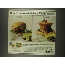 1985 Vlasic Pickle Ad - How to dress a delicious Vlasic pickle