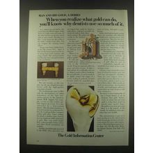 1985 The Gold Information Center Ad - Why Dentists Use