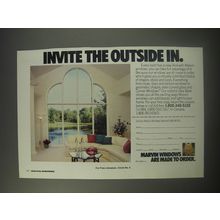 1990 Marvin Windows Ad - Invite the outside in