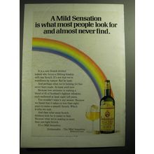 1970 Ambassador Scotch Ad - A Mild sensation is what most people look for
