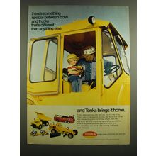 1972 Tonka Toy Trucks Ad - There's something special between boys and trucks