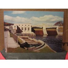 DAM AND FISH PASS, PITLOCHRY, unused postcard J Arthur Dixon L6/SP. 4076 vgc =