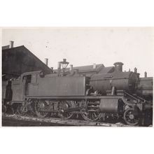 6154 Train at Swindon Class 2-6-2T Real Photo Railway Postcard