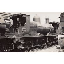 2301 Class 0-6-0 2577 at Swindon Railway Station in WW2 Real Photo Train Postcar