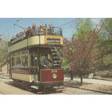 London Bus Tram to Kashgar Road & Driver Postcard