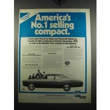 1971 Plymouth Valiant Car Ad - America's No.1 selling compact