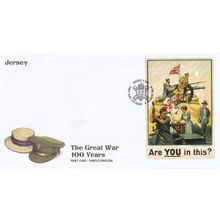 Jersey Post The Great War WW1 100 Years Participation First Day Cover