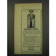 1956 Chipp Shirts Ad - Summer Shirts