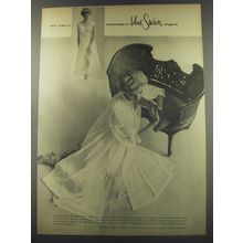 1956 Blue Swan Lingerie Ad - She lives in loveliness in Blue Swan Lingerie
